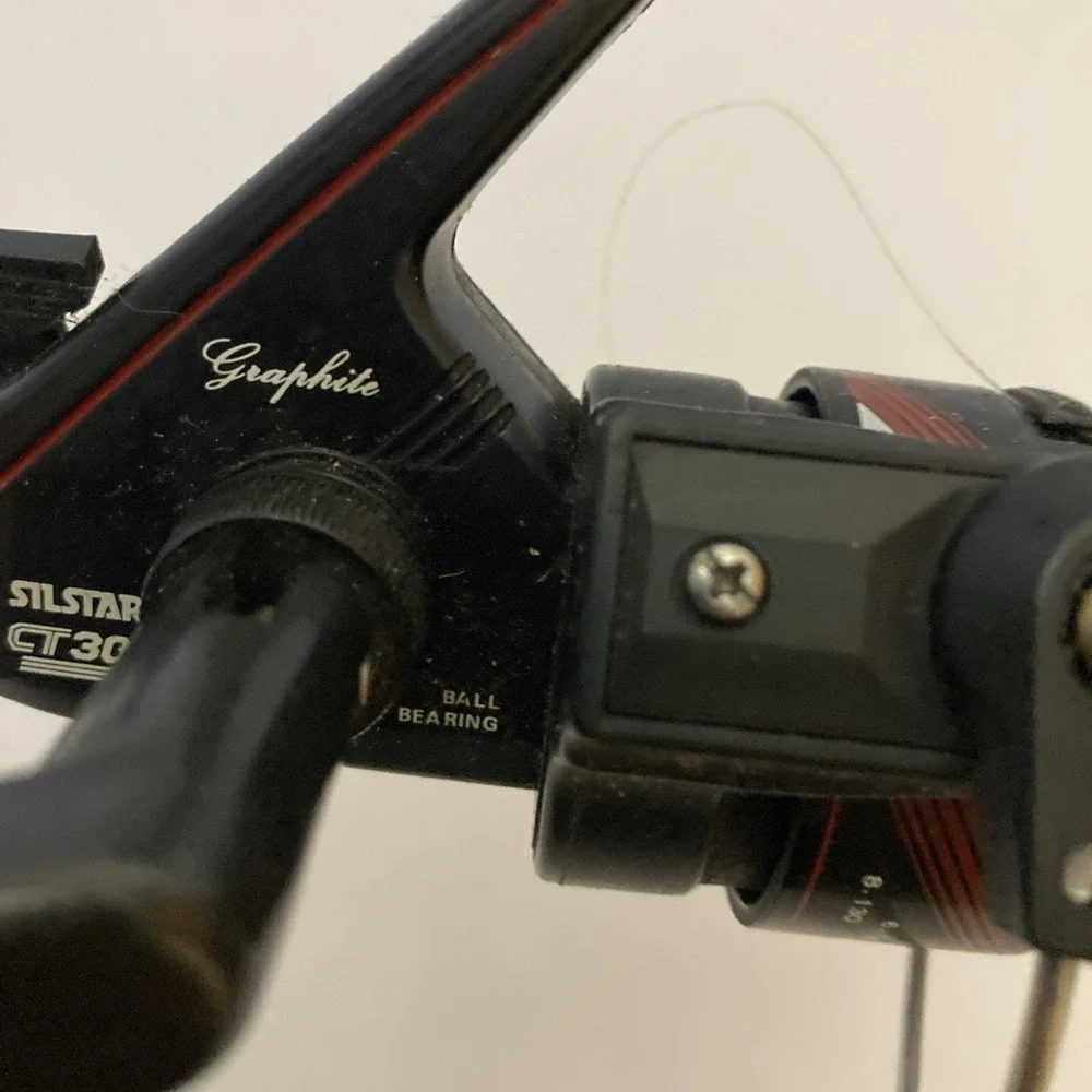 Silstar CT30 Saltwater Spinning Reel Graphite Body Ball Bearing Tested Working